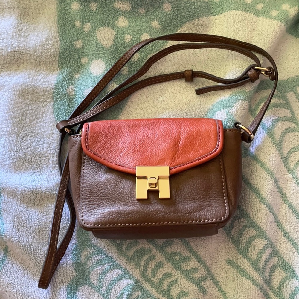 Tommy Hilfiger Two-toned Leather Crossbody